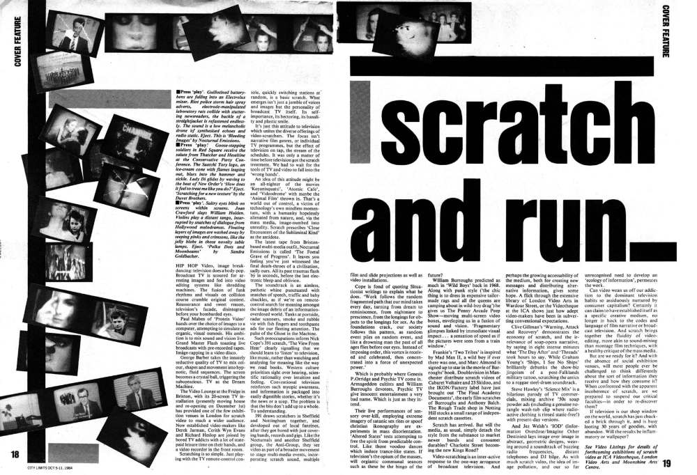 Andy Lipman's cover story for City Limits Magazine.